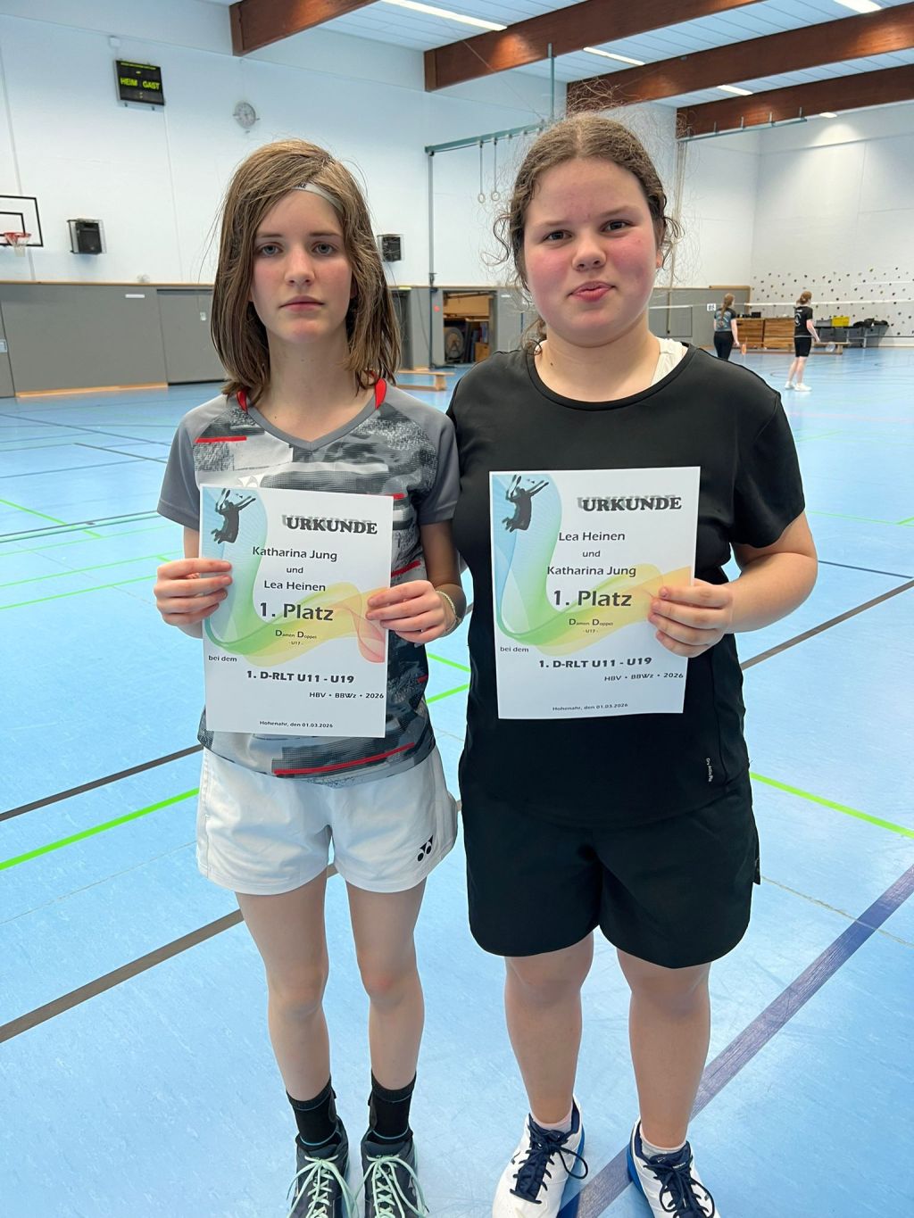 Treppchen-Plätze für unsere Jugend auf D-Rangliste in&nbsp;Hohenahr